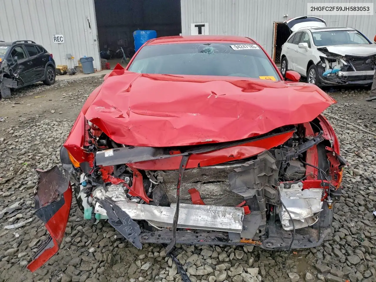 2HGFC2F59JH583053 2018 Honda Civic Lx