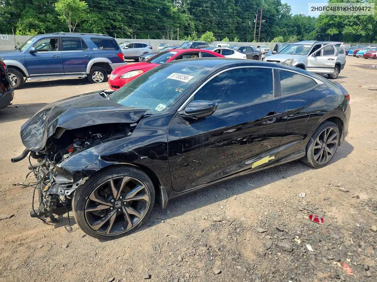 2HGFC4B81KH309472 2019 Honda Civic Sport