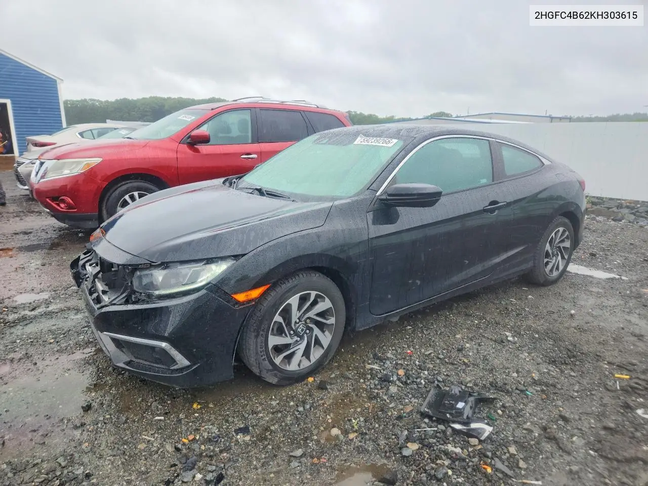 2019 Honda Civic Lx VIN: 2HGFC4B62KH303615 Lot: 59239266