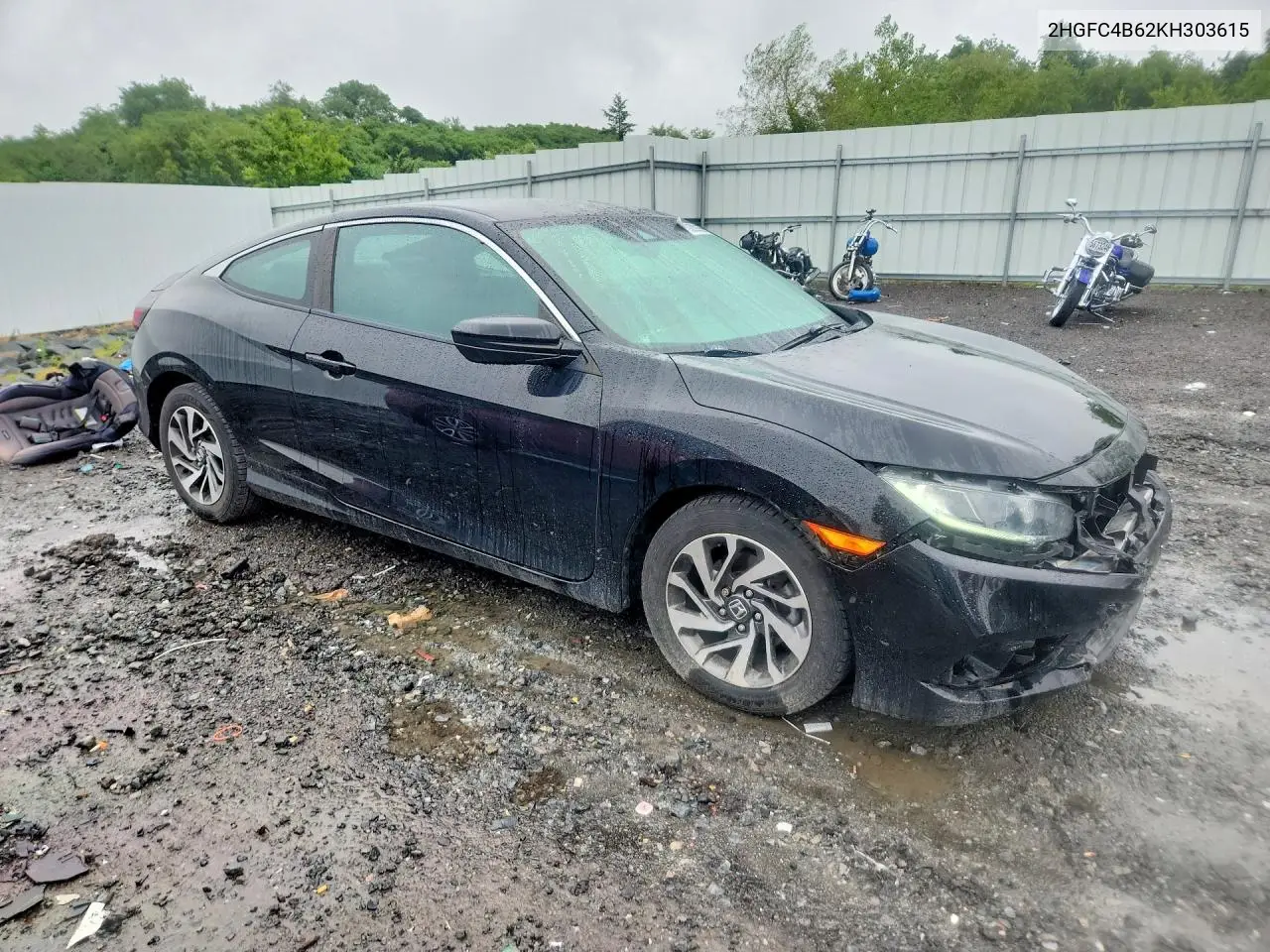 2019 Honda Civic Lx VIN: 2HGFC4B62KH303615 Lot: 59239266