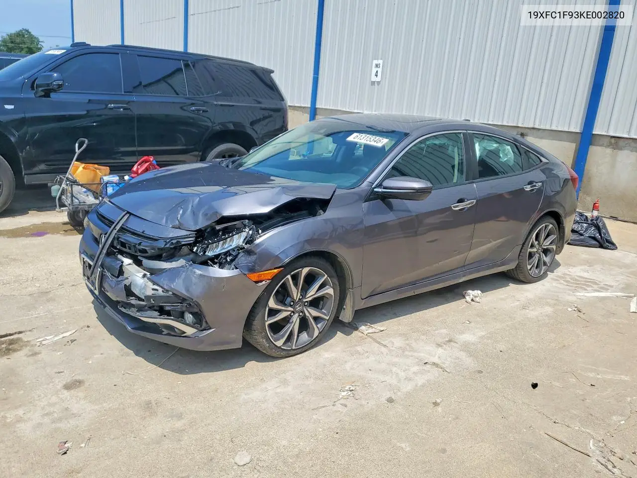 2019 Honda Civic Touring VIN: 19XFC1F93KE002820 Lot: 61315346