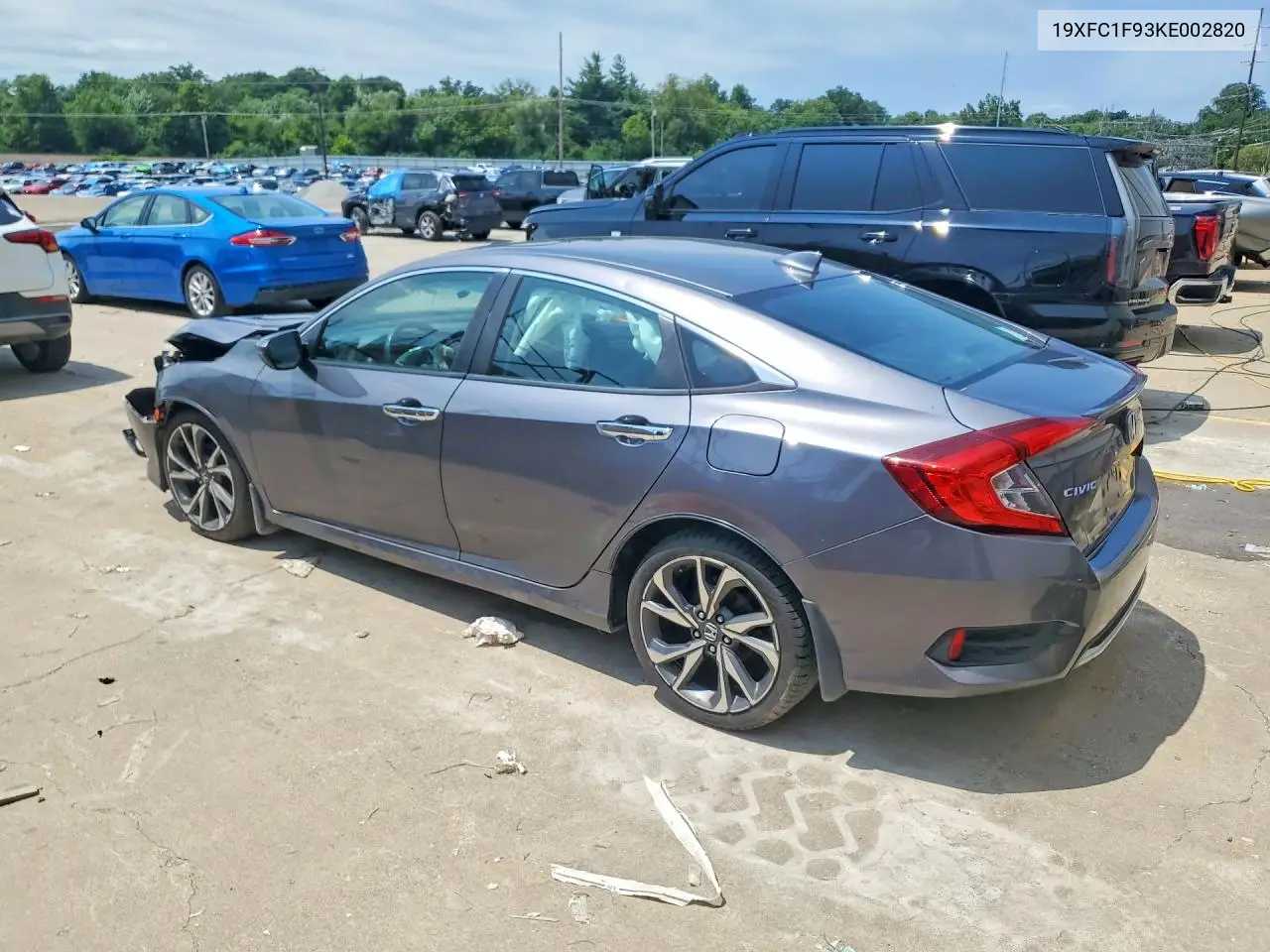 2019 Honda Civic Touring VIN: 19XFC1F93KE002820 Lot: 61315346