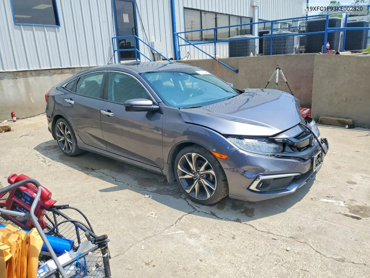 2019 Honda Civic Touring VIN: 19XFC1F93KE002820 Lot: 61315346