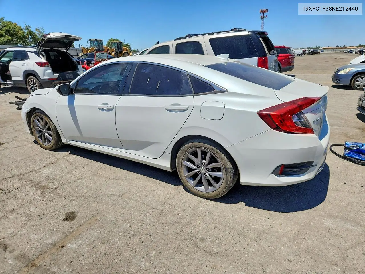 2019 Honda Civic Ex VIN: 19XFC1F38KE212440 Lot: 61752956