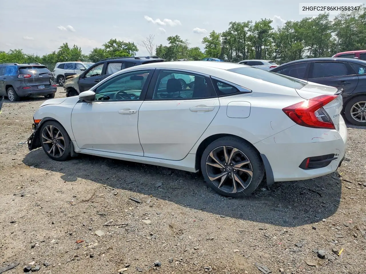 2019 Honda Civic Sport VIN: 2HGFC2F86KH558347 Lot: 61766566