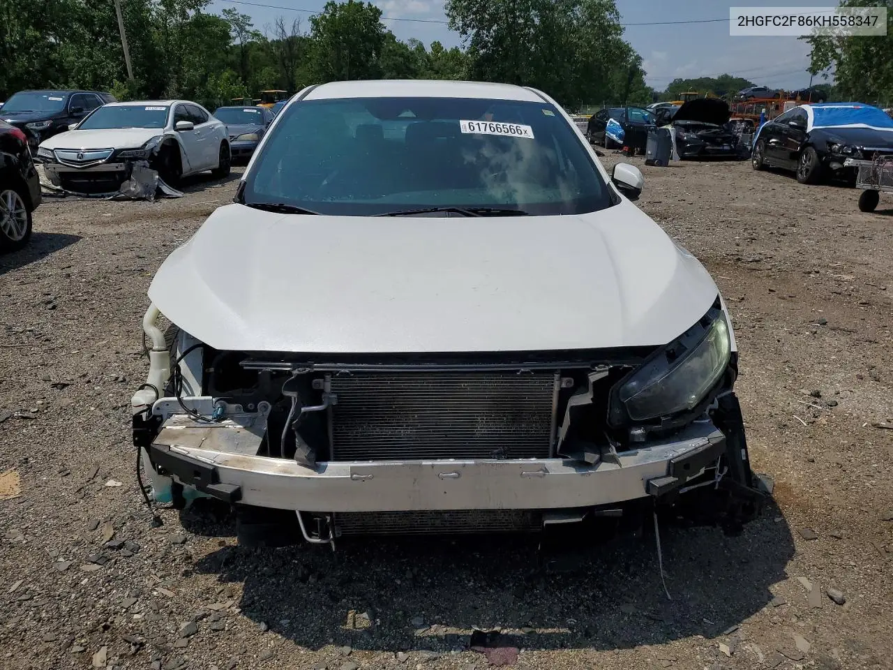 2019 Honda Civic Sport VIN: 2HGFC2F86KH558347 Lot: 61766566