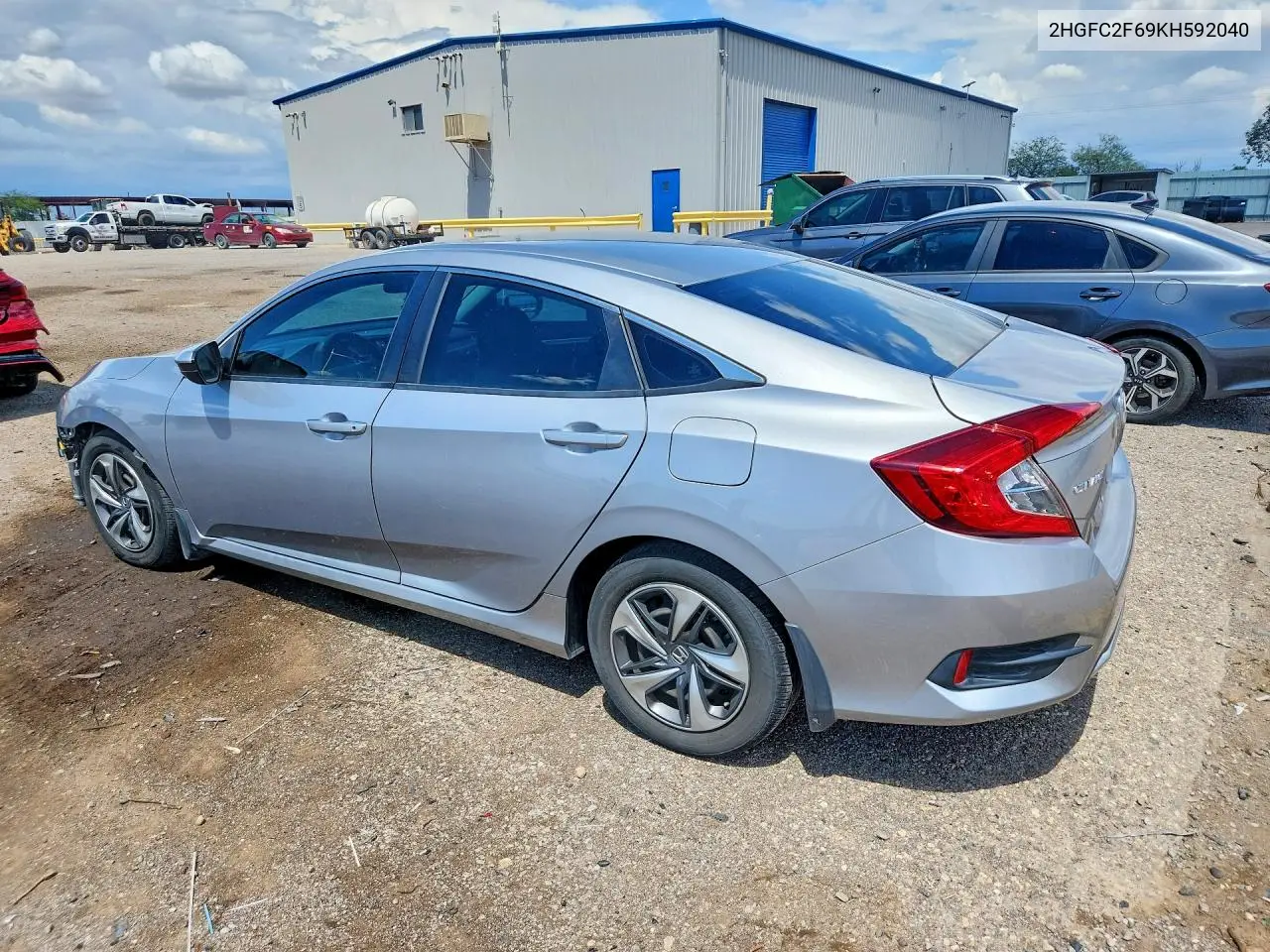 2019 Honda Civic Lx VIN: 2HGFC2F69KH592040 Lot: 61807966