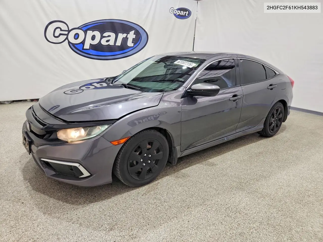 2HGFC2F61KH543883 2019 Honda Civic Lx