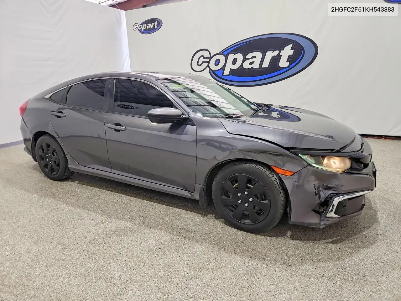 2HGFC2F61KH543883 2019 Honda Civic Lx
