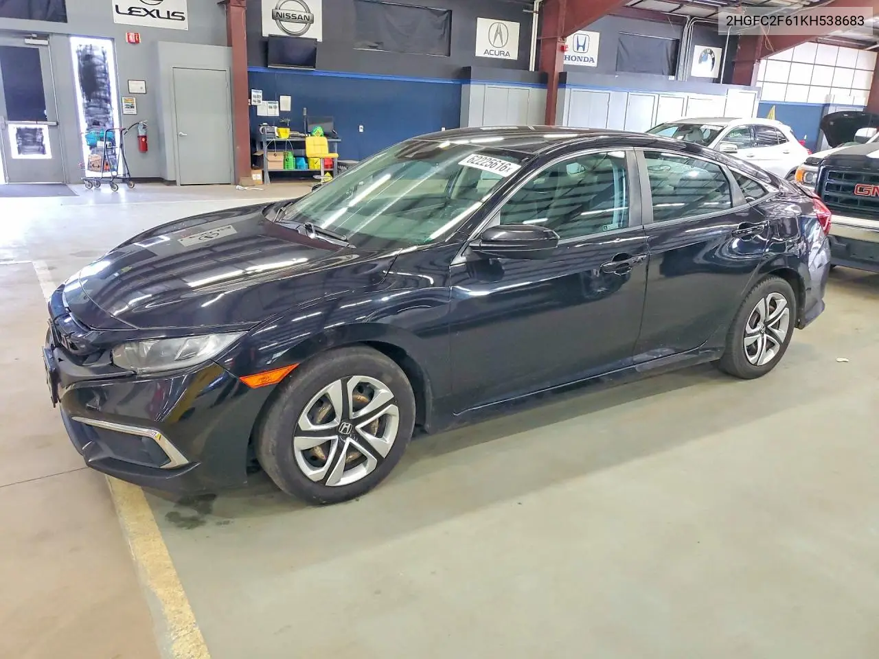 2019 Honda Civic Lx VIN: 2HGFC2F61KH538683 Lot: 62225616