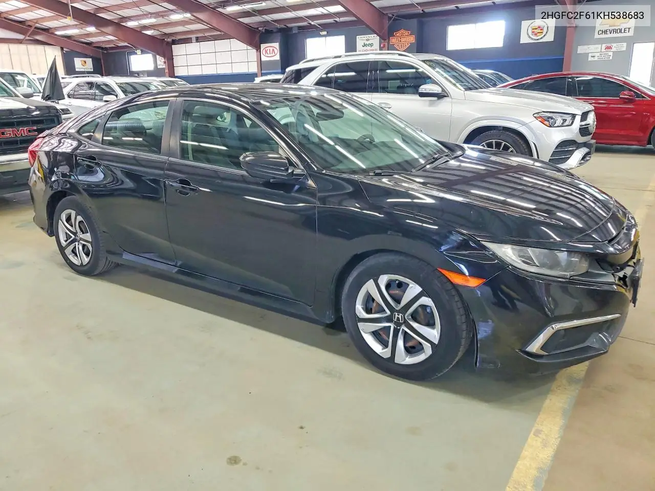 2019 Honda Civic Lx VIN: 2HGFC2F61KH538683 Lot: 62225616