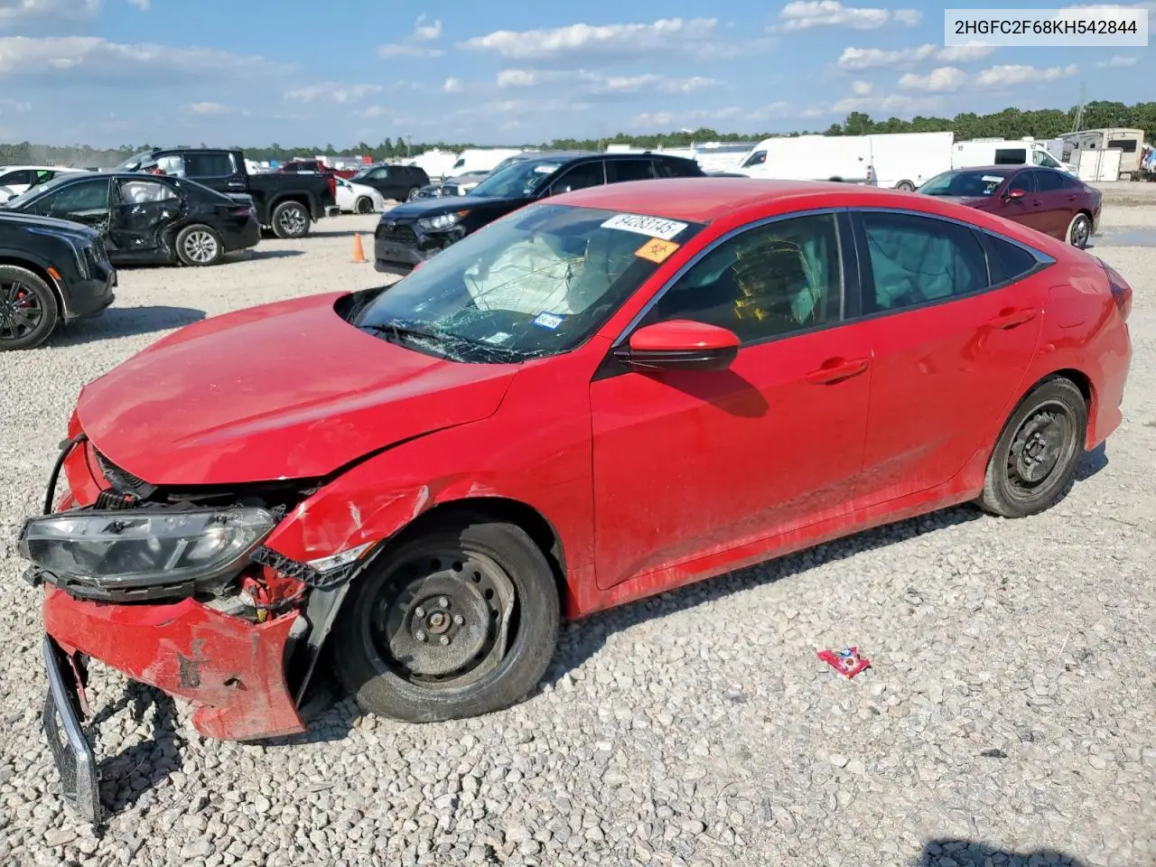 2HGFC2F68KH542844 2019 Honda Civic Lx