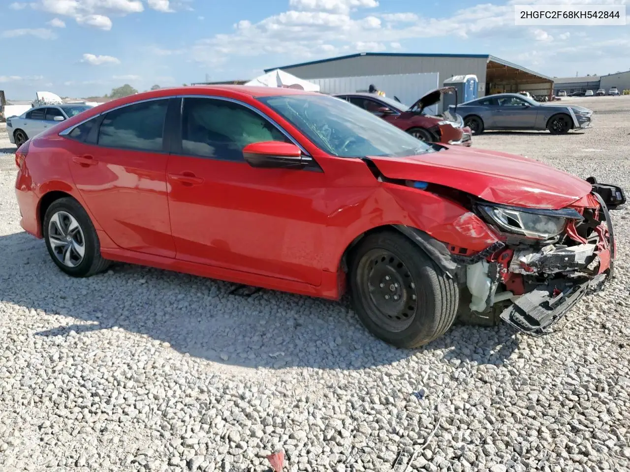 2HGFC2F68KH542844 2019 Honda Civic Lx