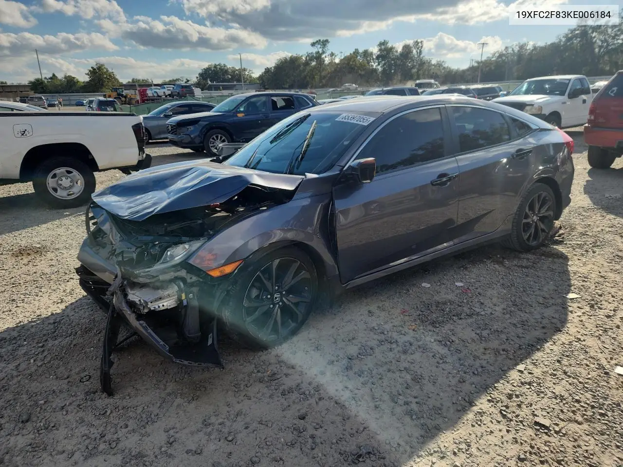 19XFC2F83KE006184 2019 Honda Civic Sport