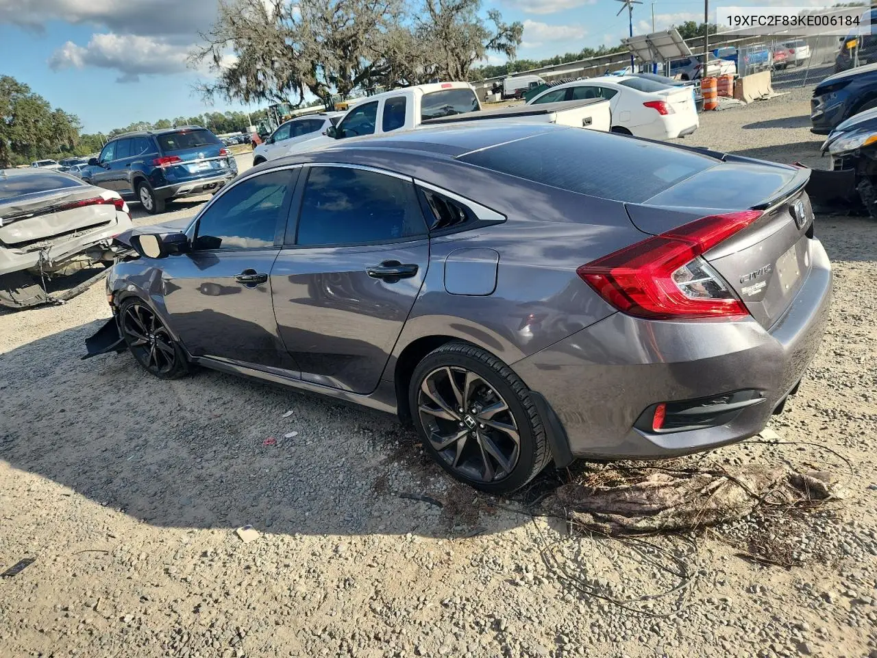 19XFC2F83KE006184 2019 Honda Civic Sport