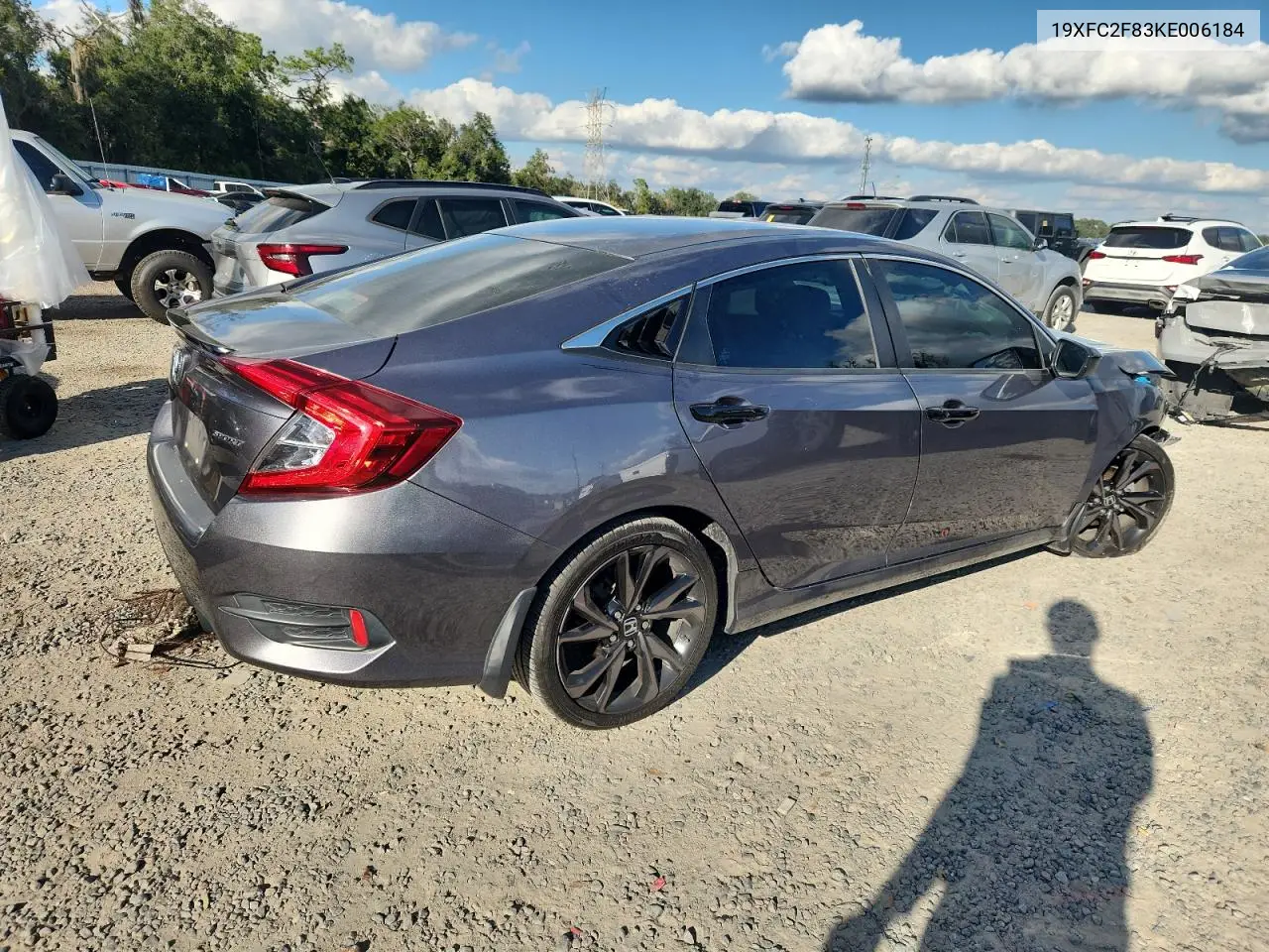 19XFC2F83KE006184 2019 Honda Civic Sport