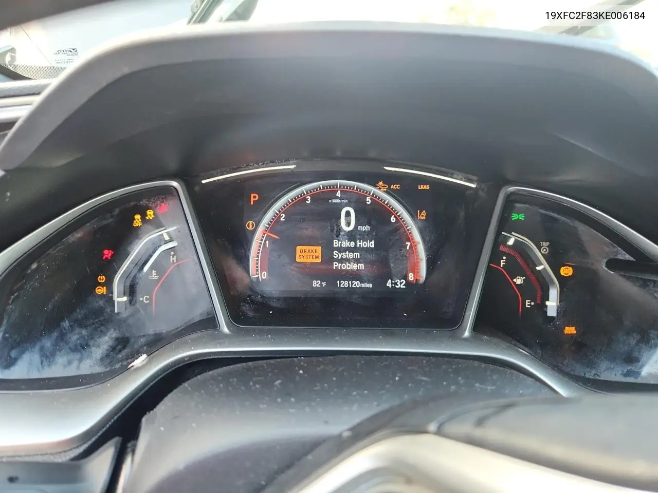 19XFC2F83KE006184 2019 Honda Civic Sport
