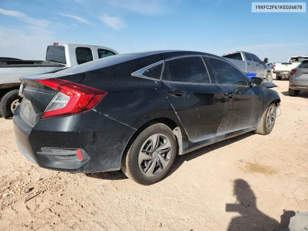 19XFC2F61KE036878 2019 Honda Civic Lx