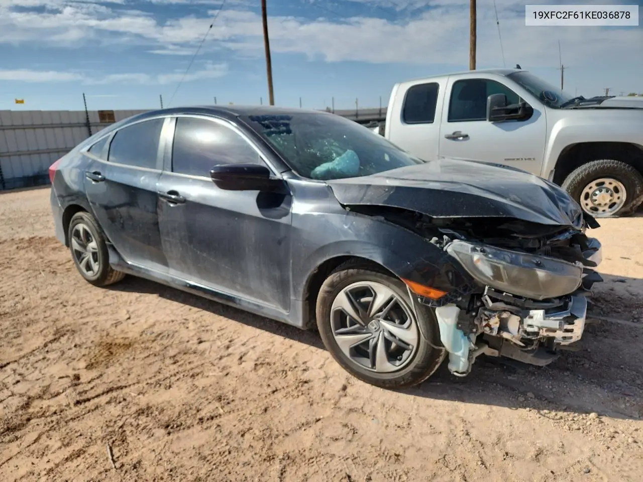 19XFC2F61KE036878 2019 Honda Civic Lx