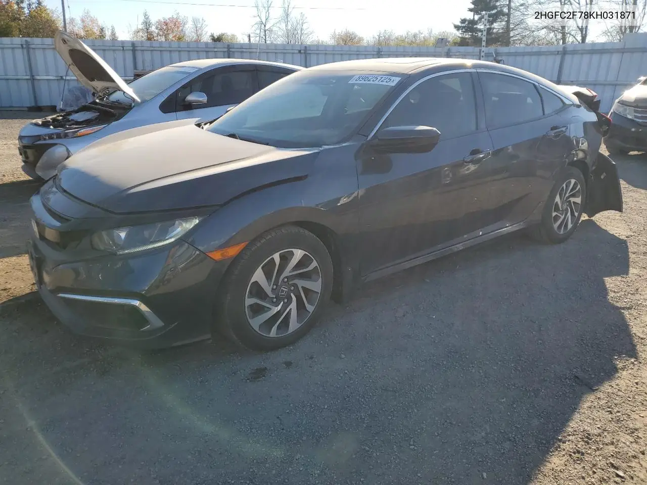 2HGFC2F78KH031871 2019 Honda Civic Ex
