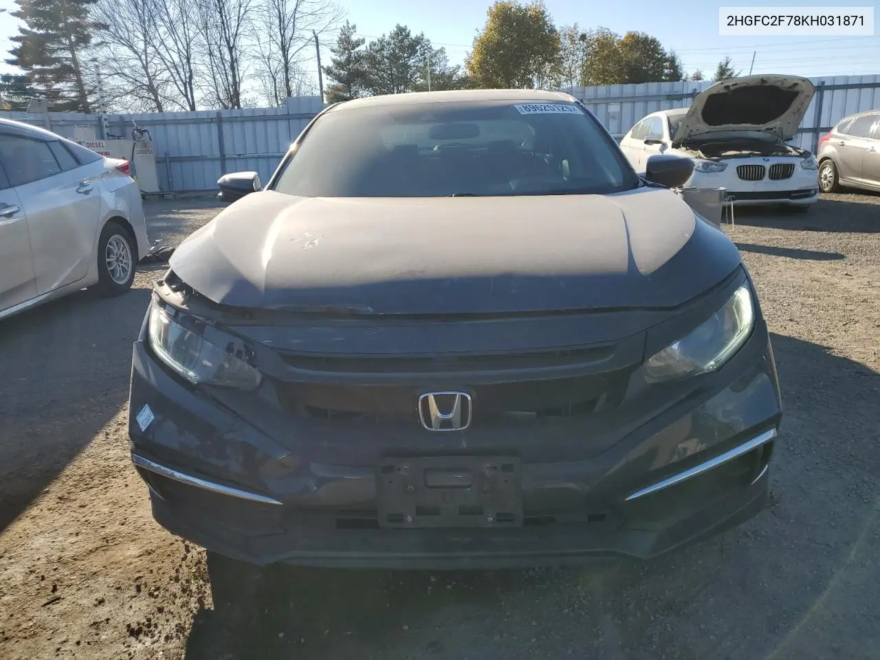 2HGFC2F78KH031871 2019 Honda Civic Ex