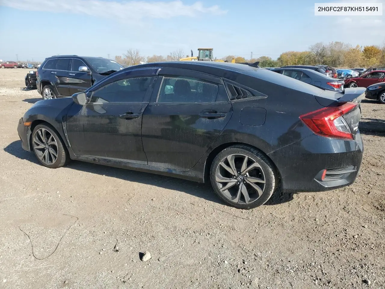 2HGFC2F87KH515491 2019 Honda Civic Sport