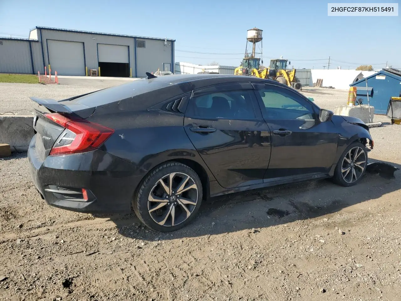 2HGFC2F87KH515491 2019 Honda Civic Sport