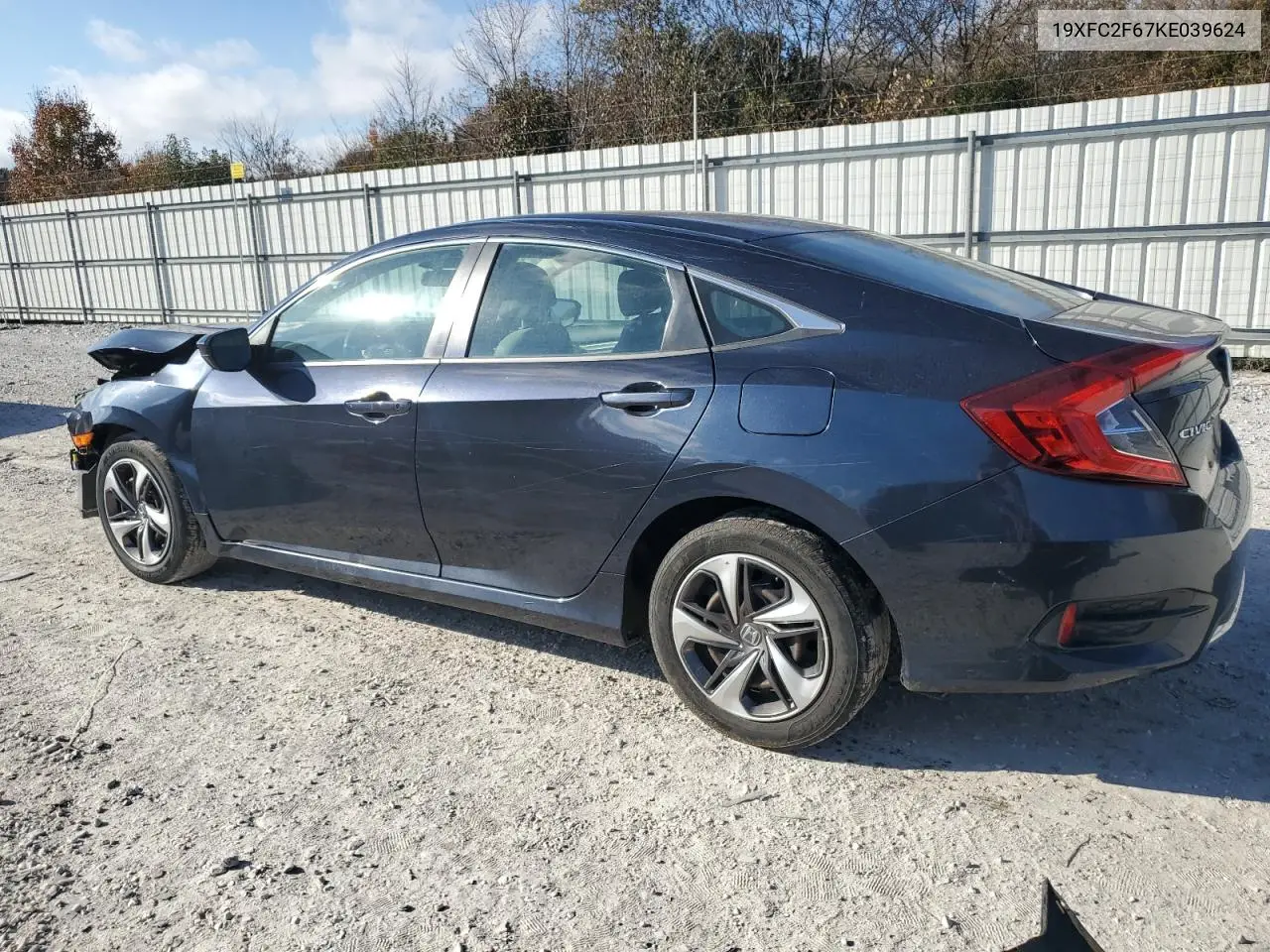 19XFC2F67KE039624 2019 Honda Civic Lx