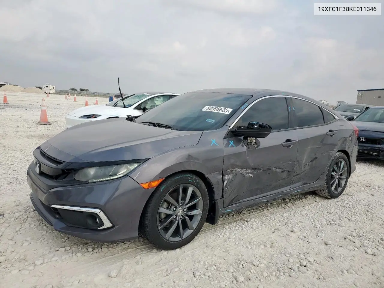 19XFC1F38KE011346 2019 Honda Civic Ex