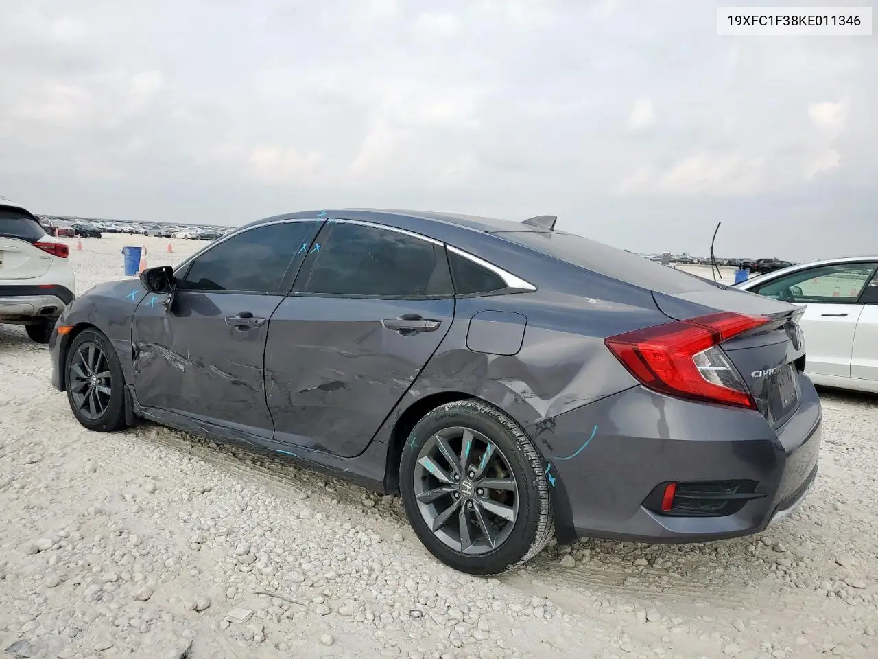 19XFC1F38KE011346 2019 Honda Civic Ex