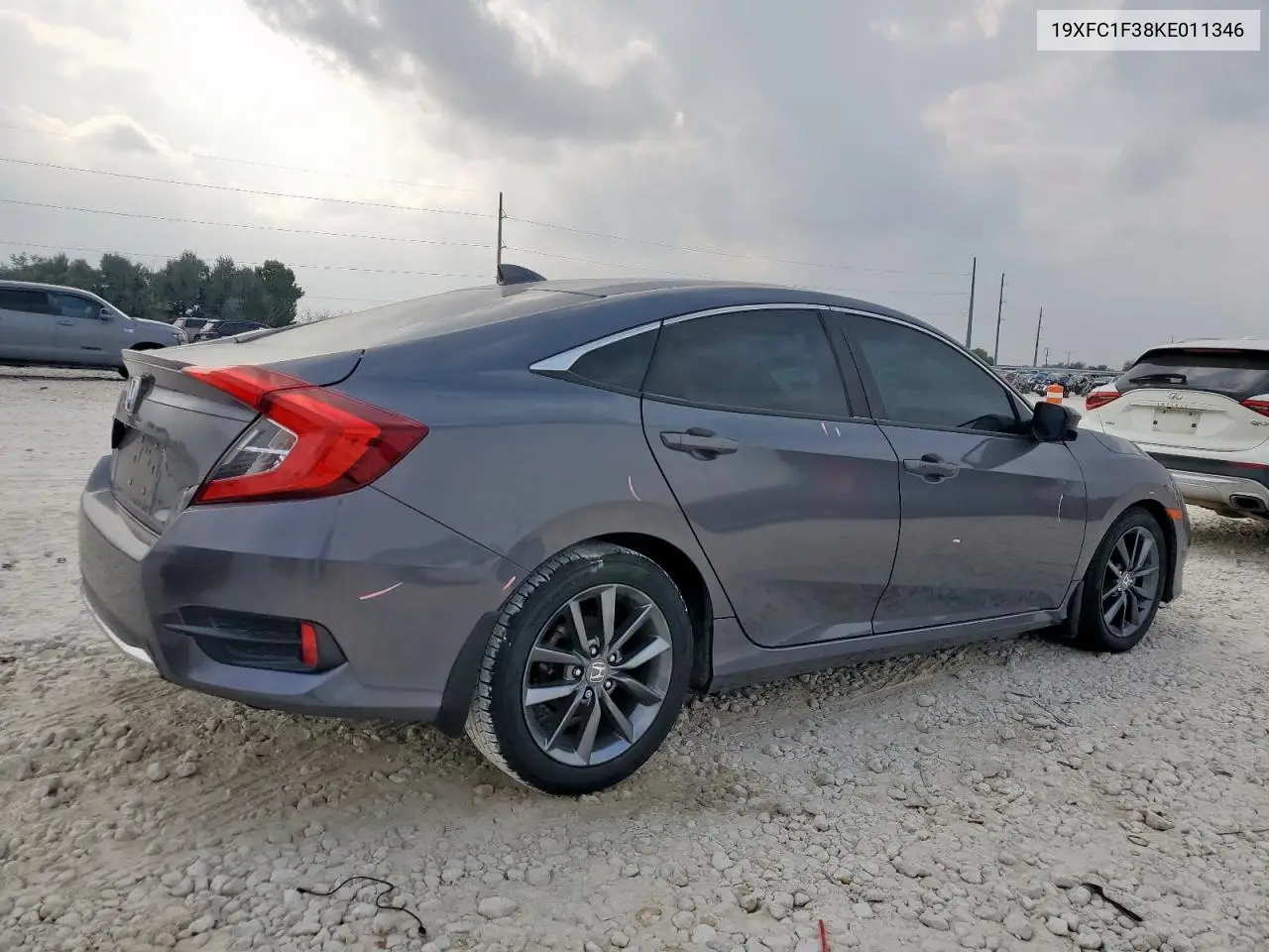 19XFC1F38KE011346 2019 Honda Civic Ex