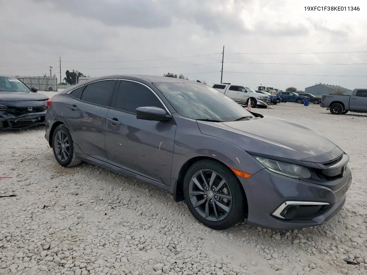 19XFC1F38KE011346 2019 Honda Civic Ex