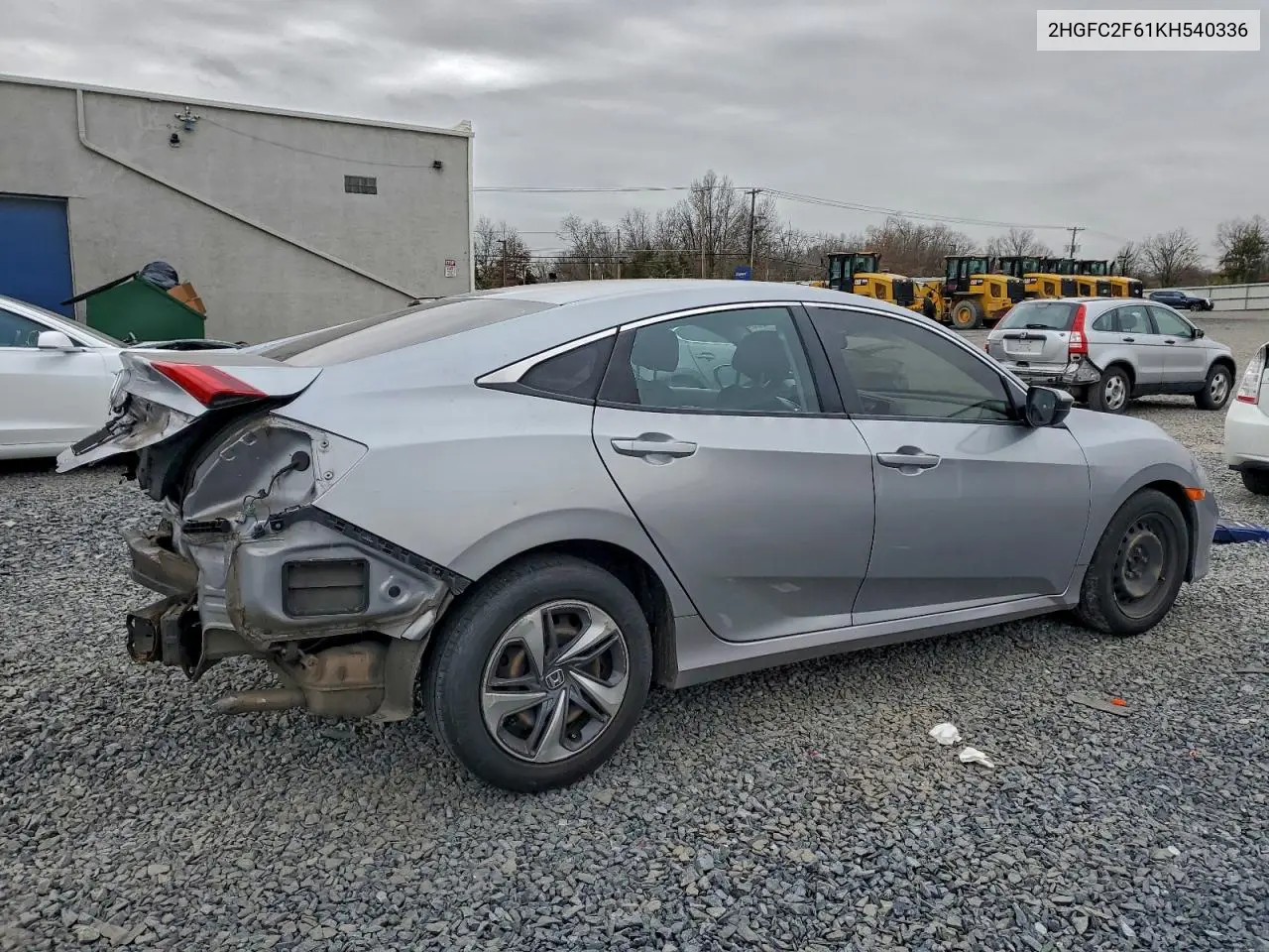 2HGFC2F61KH540336 2019 Honda Civic Lx