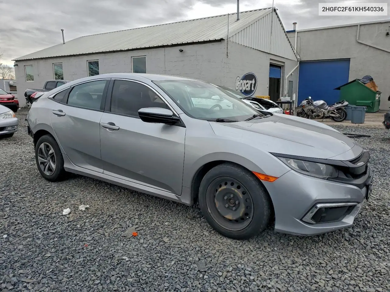 2HGFC2F61KH540336 2019 Honda Civic Lx