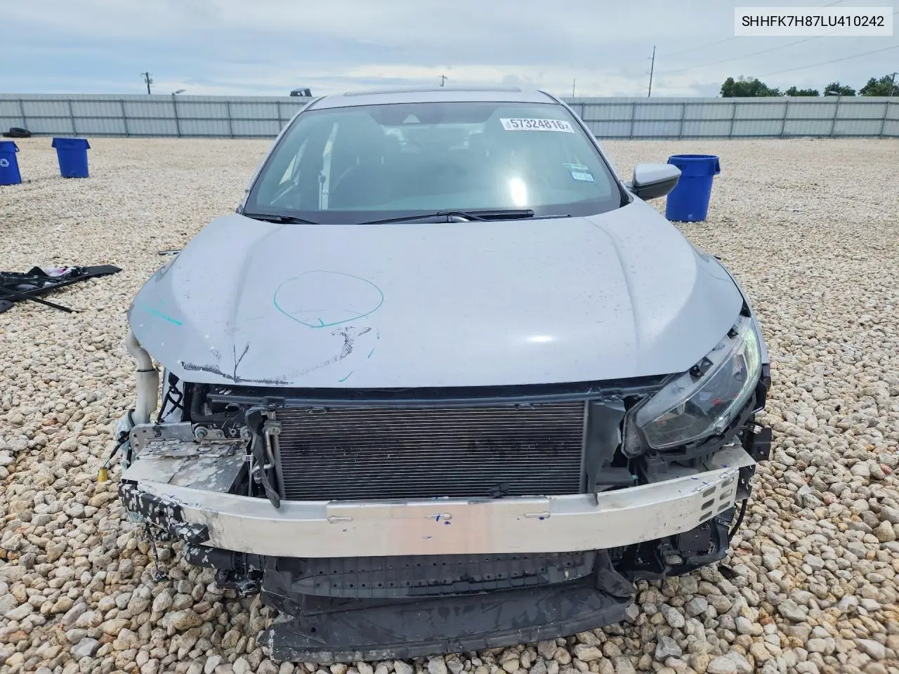 2020 Honda Civic Exl VIN: SHHFK7H87LU410242 Lot: 57324816