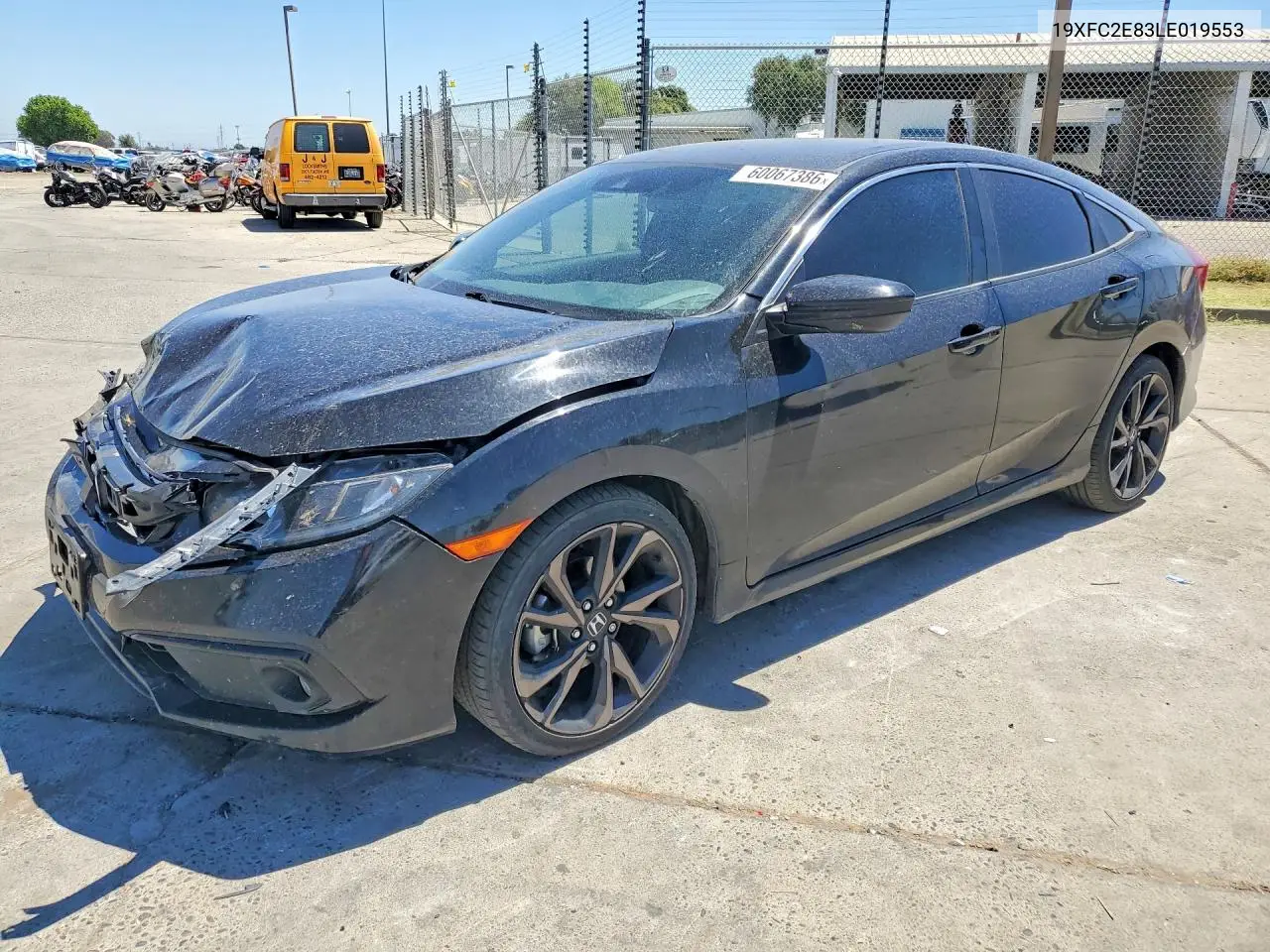 2020 Honda Civic Sport VIN: 19XFC2E83LE019553 Lot: 60067386