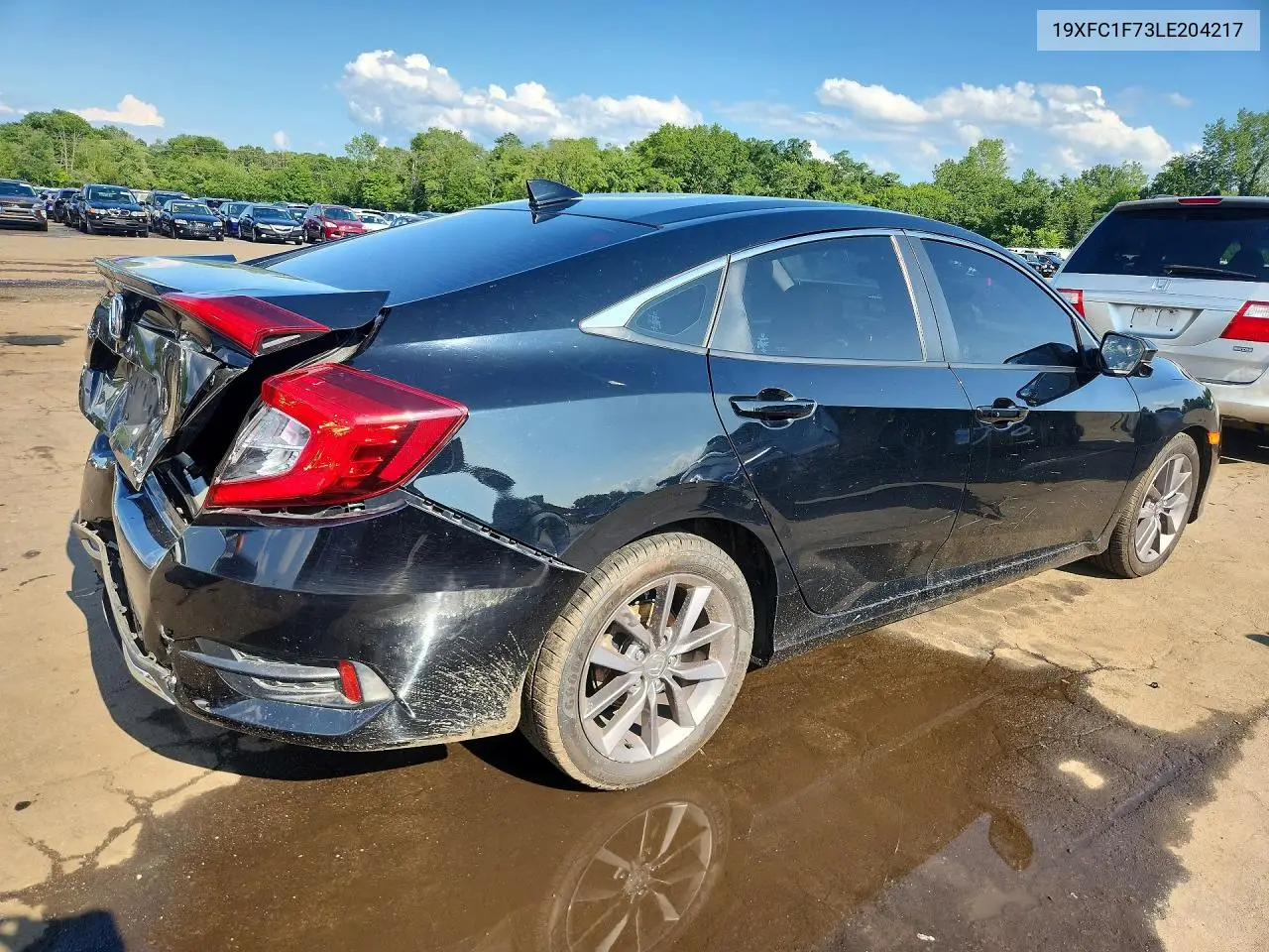 2020 Honda Civic Exl VIN: 19XFC1F73LE204217 Lot: 62225906