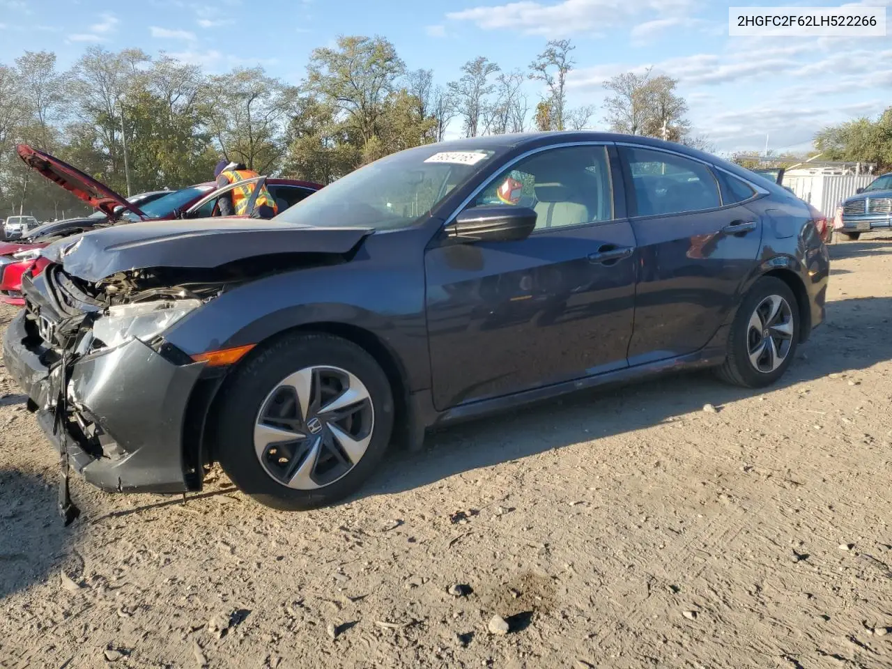 2HGFC2F62LH522266 2020 Honda Civic Lx