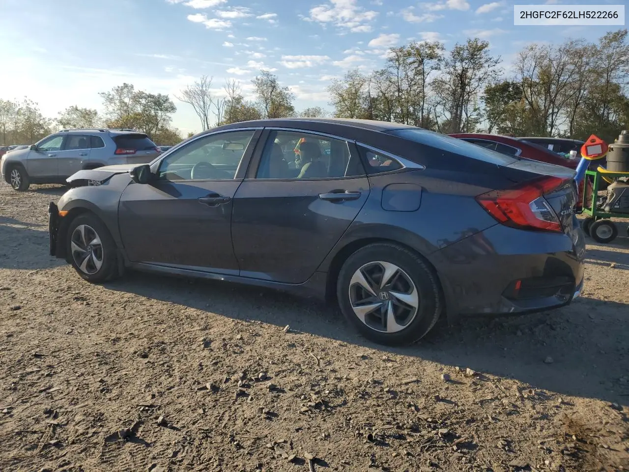 2HGFC2F62LH522266 2020 Honda Civic Lx