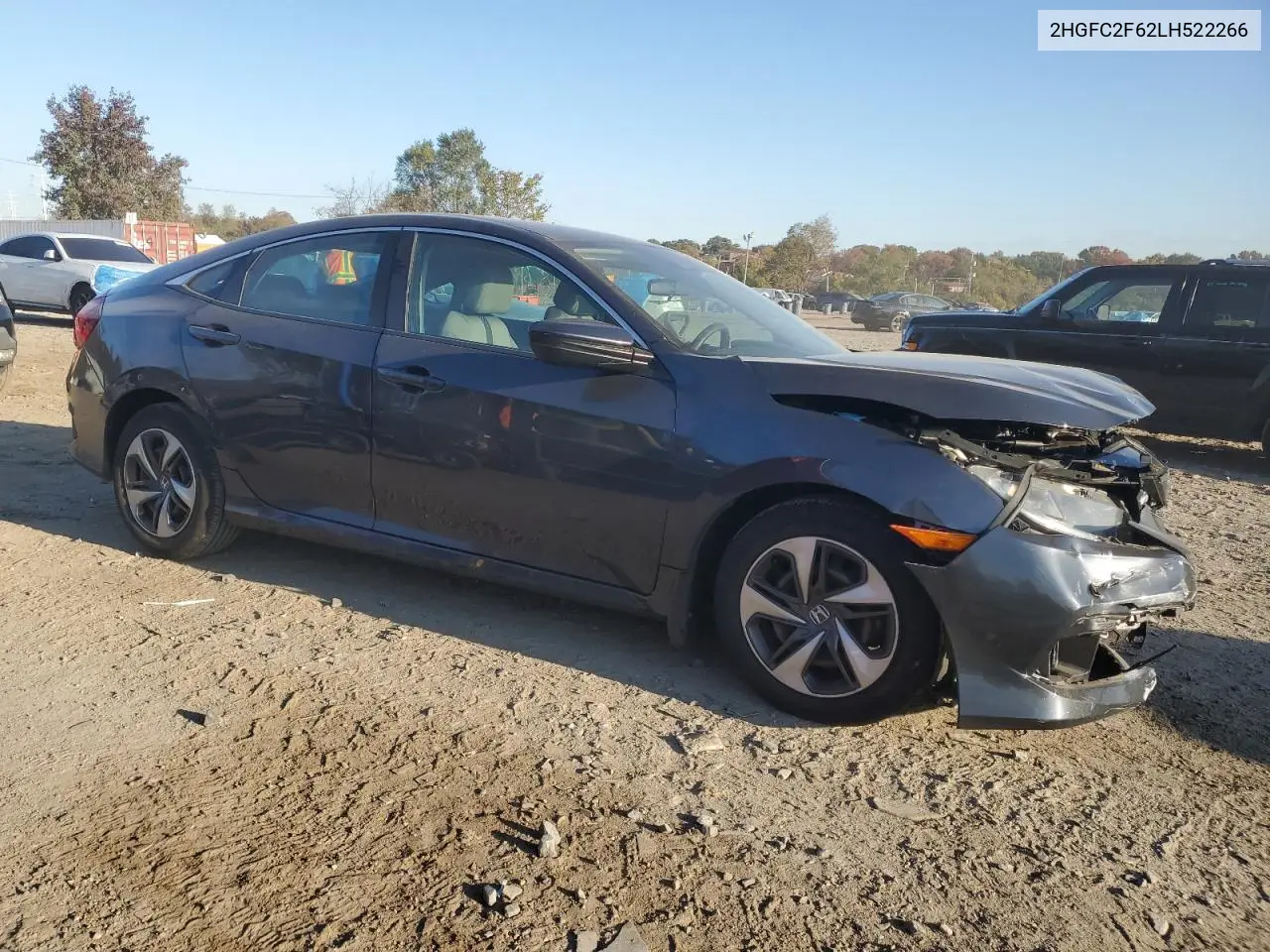 2HGFC2F62LH522266 2020 Honda Civic Lx