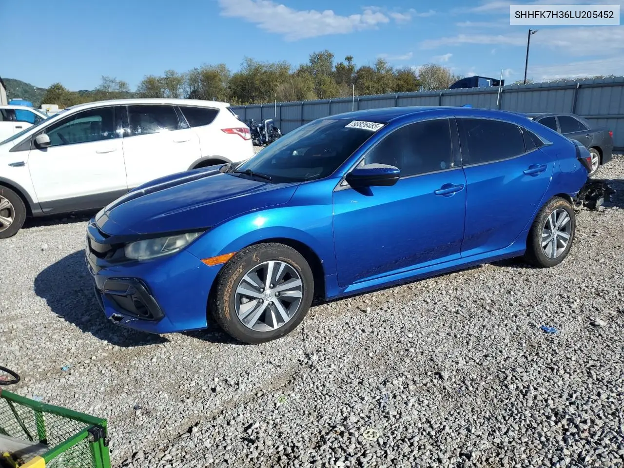 SHHFK7H36LU205452 2020 Honda Civic Lx