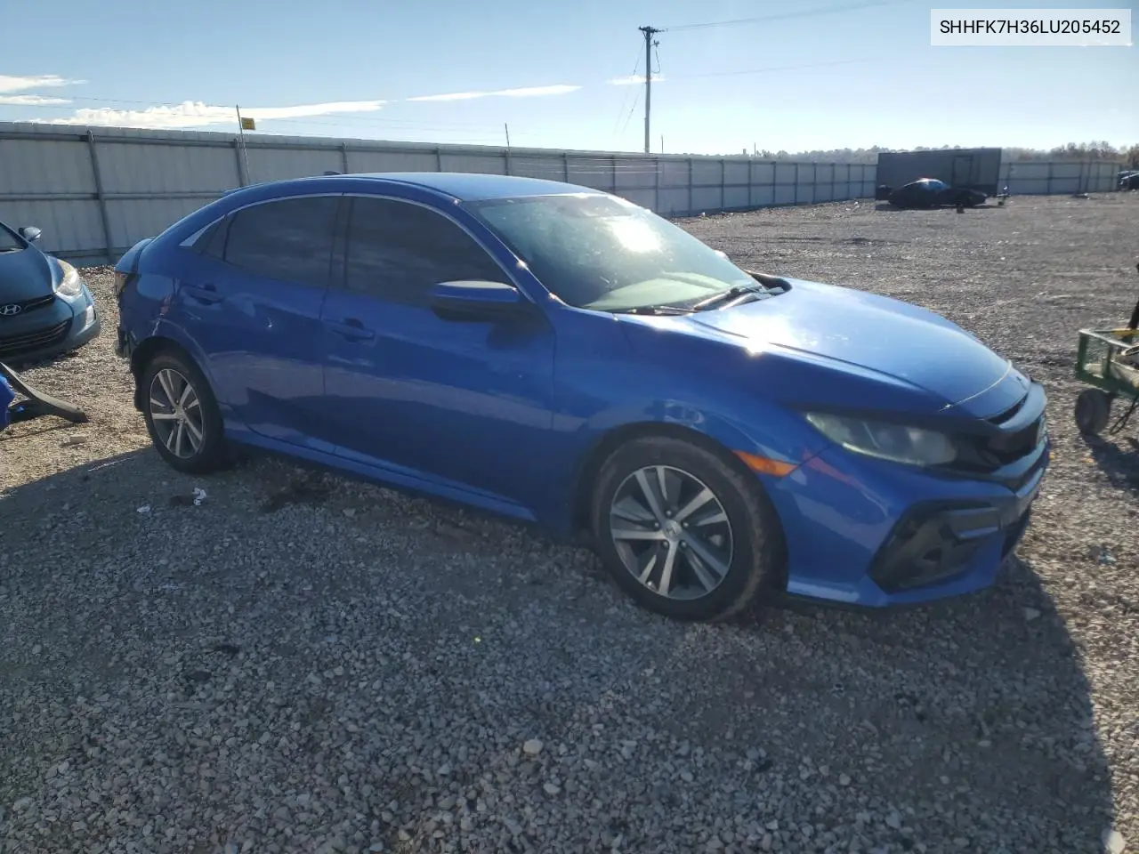SHHFK7H36LU205452 2020 Honda Civic Lx