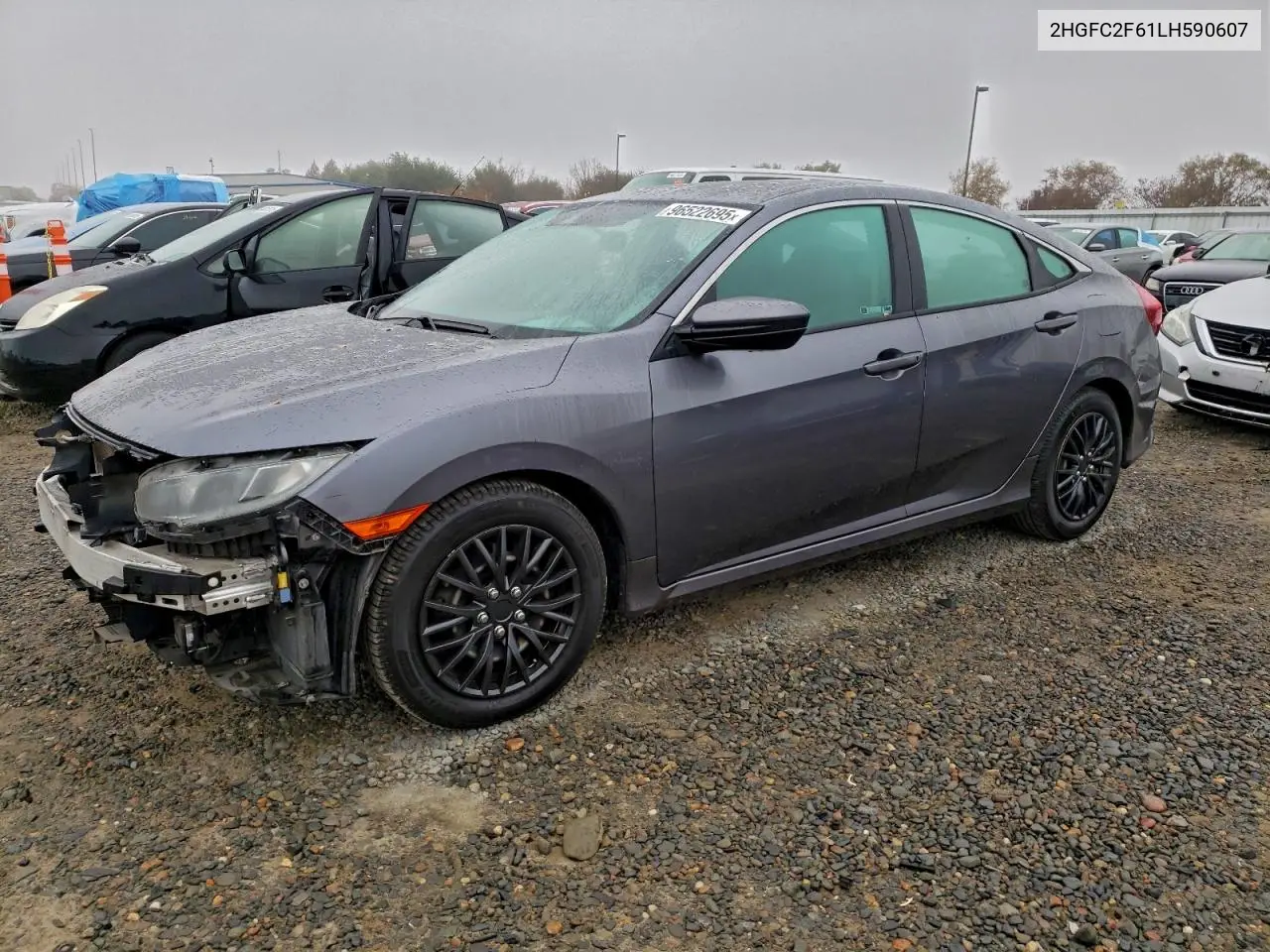 2HGFC2F61LH590607 2020 Honda Civic Lx