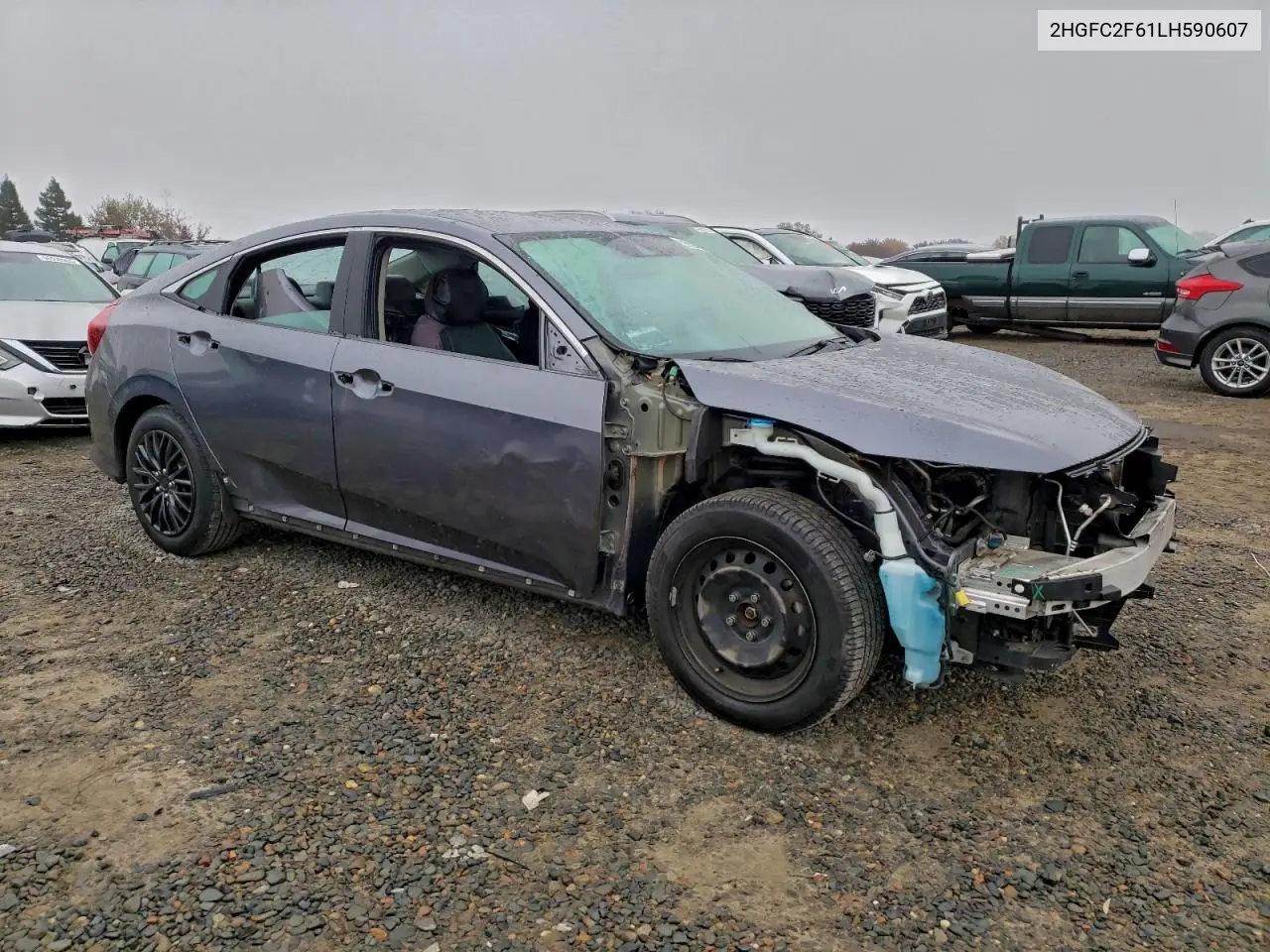 2HGFC2F61LH590607 2020 Honda Civic Lx