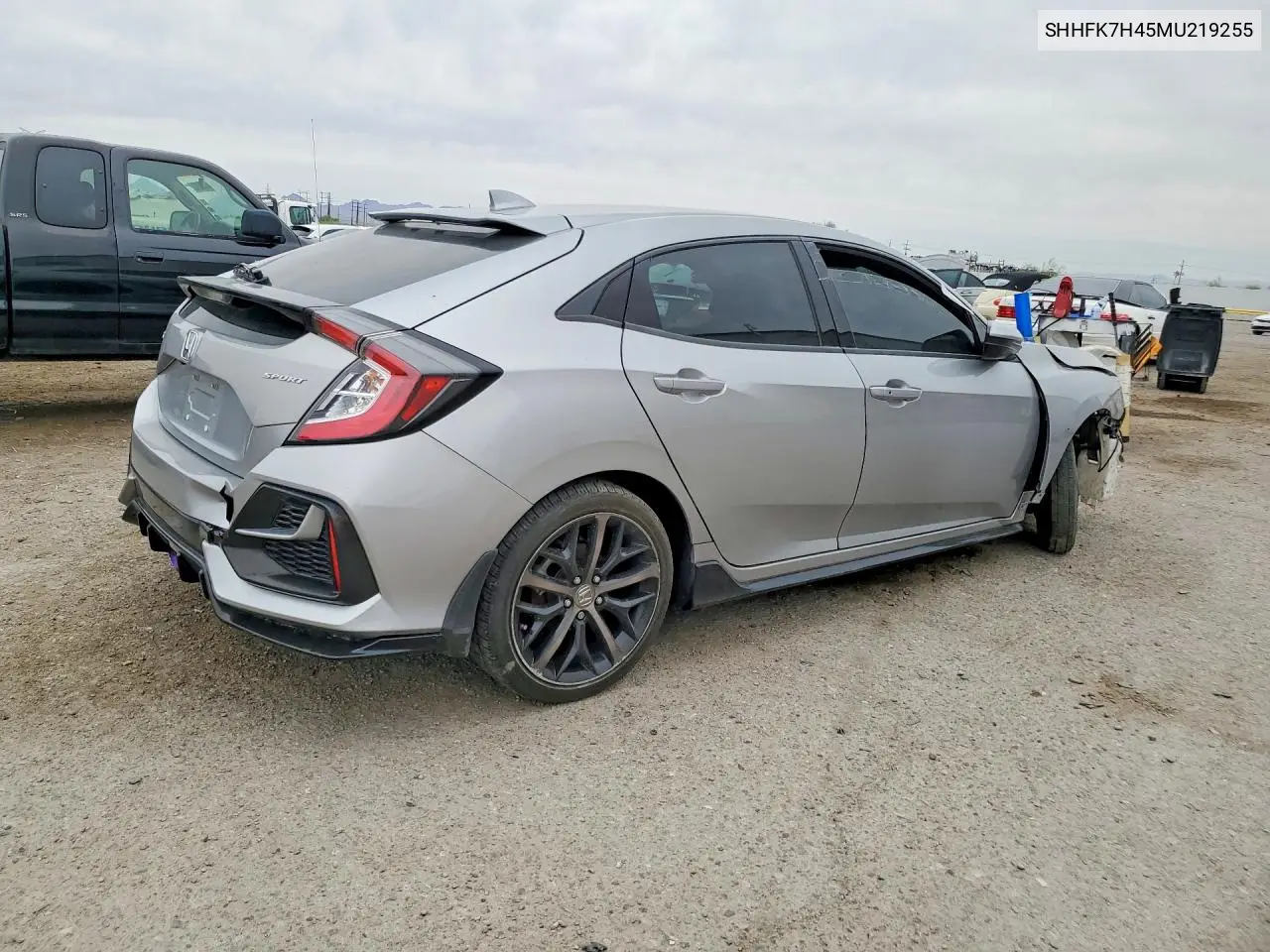 SHHFK7H45MU219255 2021 Honda Civic Sport