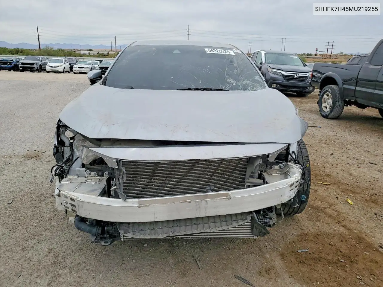 SHHFK7H45MU219255 2021 Honda Civic Sport