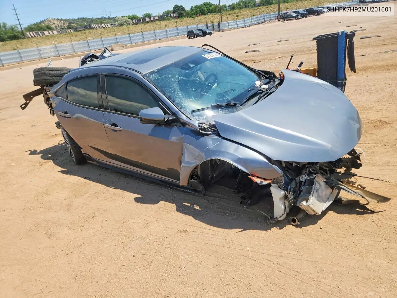 2021 Honda Civic Sport Touring VIN: SHHFK7H92MU201601 Lot: 58323266