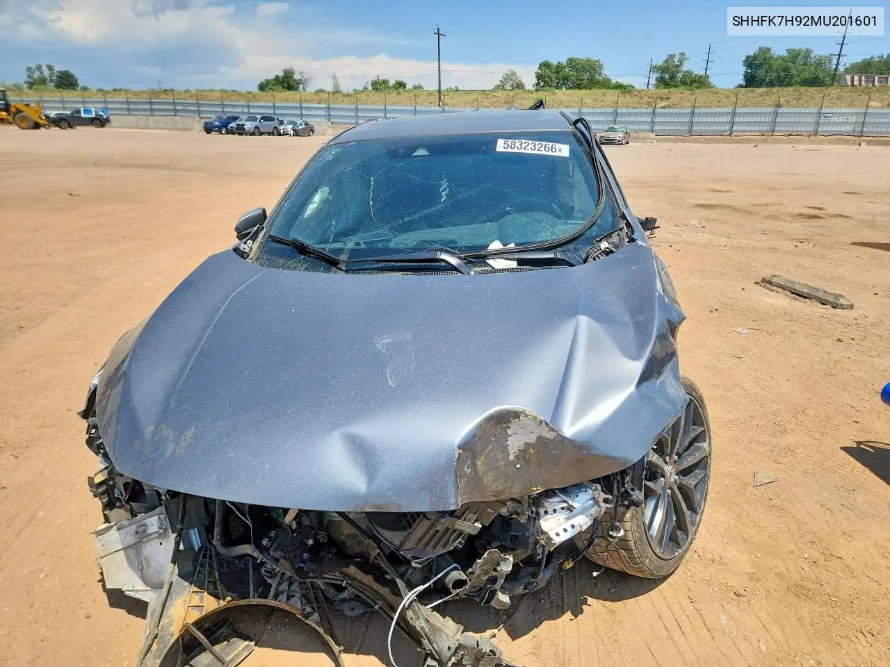 2021 Honda Civic Sport Touring VIN: SHHFK7H92MU201601 Lot: 58323266