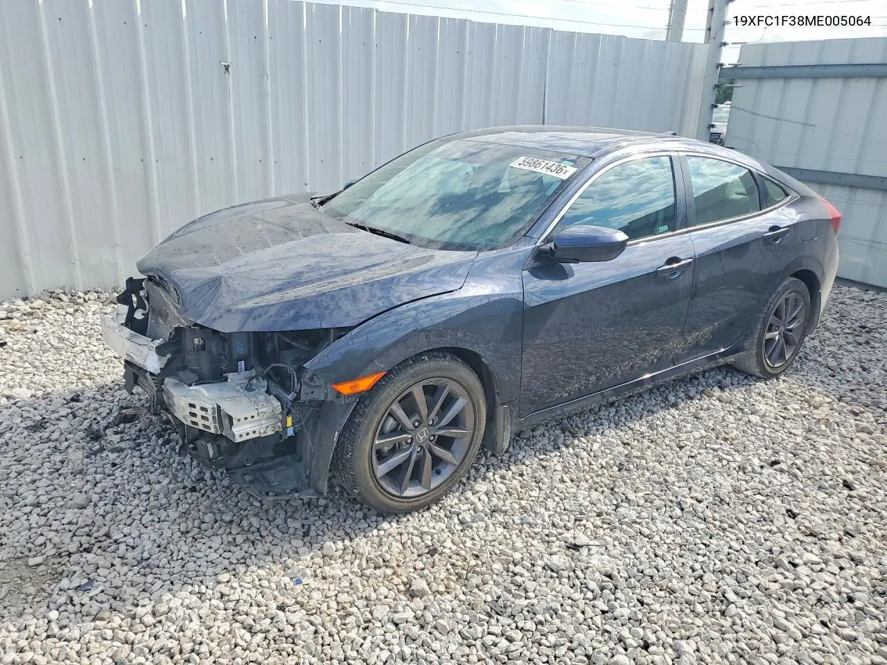2021 Honda Civic Ex VIN: 19XFC1F38ME005064 Lot: 59861436