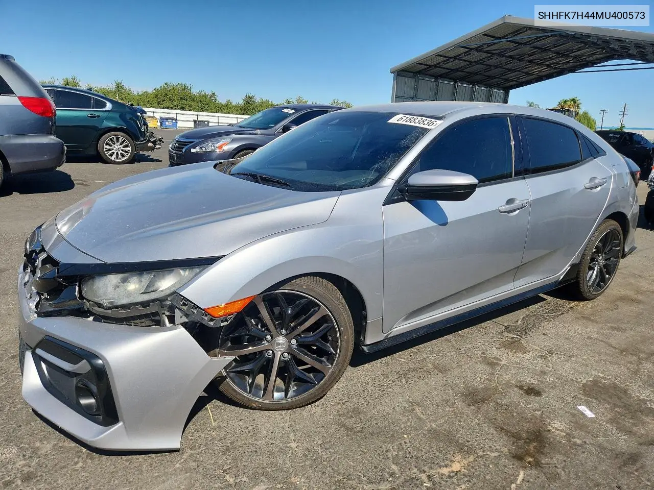 2021 Honda Civic Sport VIN: SHHFK7H44MU400573 Lot: 61883836